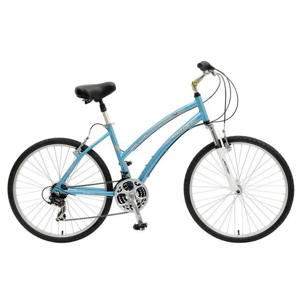 Victory Cross Country 726L Comfort Bicycle, 26 in. Wheels, 17 in. Frame, Women's Bike in Light Blue