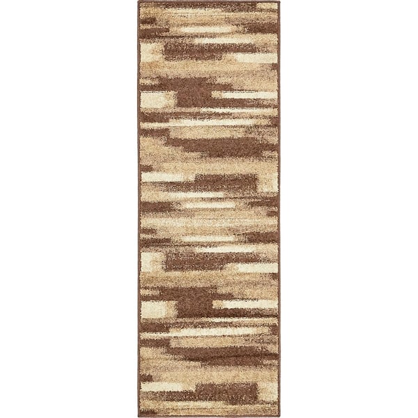 Unique Loom Autumn Wheat Beige 2' 0 x 6' 0 Runner Rug