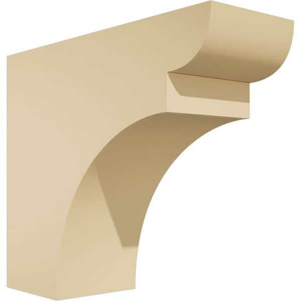 Ekena Millwork Standard Yorktown 4 in. W x 10 in. H x 12 in. D Polyurethane Rafter Tail Outlooker