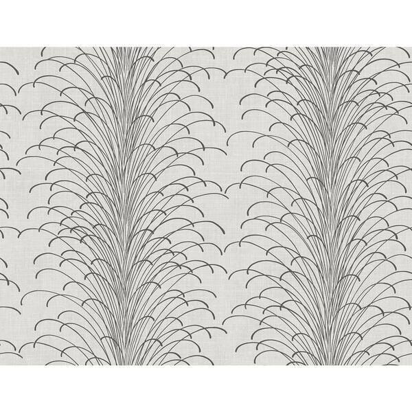 Seabrook Designs Eaglecrest Abstract Metallic Ivory & Ebony Paper Strippable Roll (Covers 60.75 sq. ft.)
