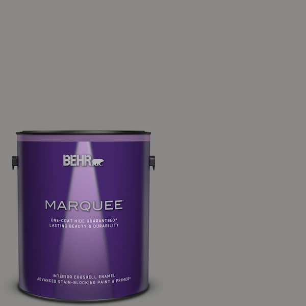 BEHR MARQUEE 1 gal. #PPU26-04 Falcon Gray Eggshell Enamel Interior Paint & Primer