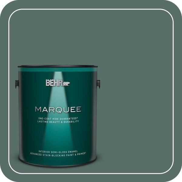 BEHR MARQUEE 1 gal. #N430-6 Meteorological One-Coat Hide Semi-Gloss Enamel Interior Paint & Primer