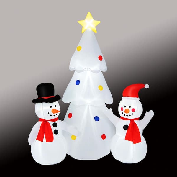 Zintown LED Lighted Snowman Christmas Snowman w/ 180 LED