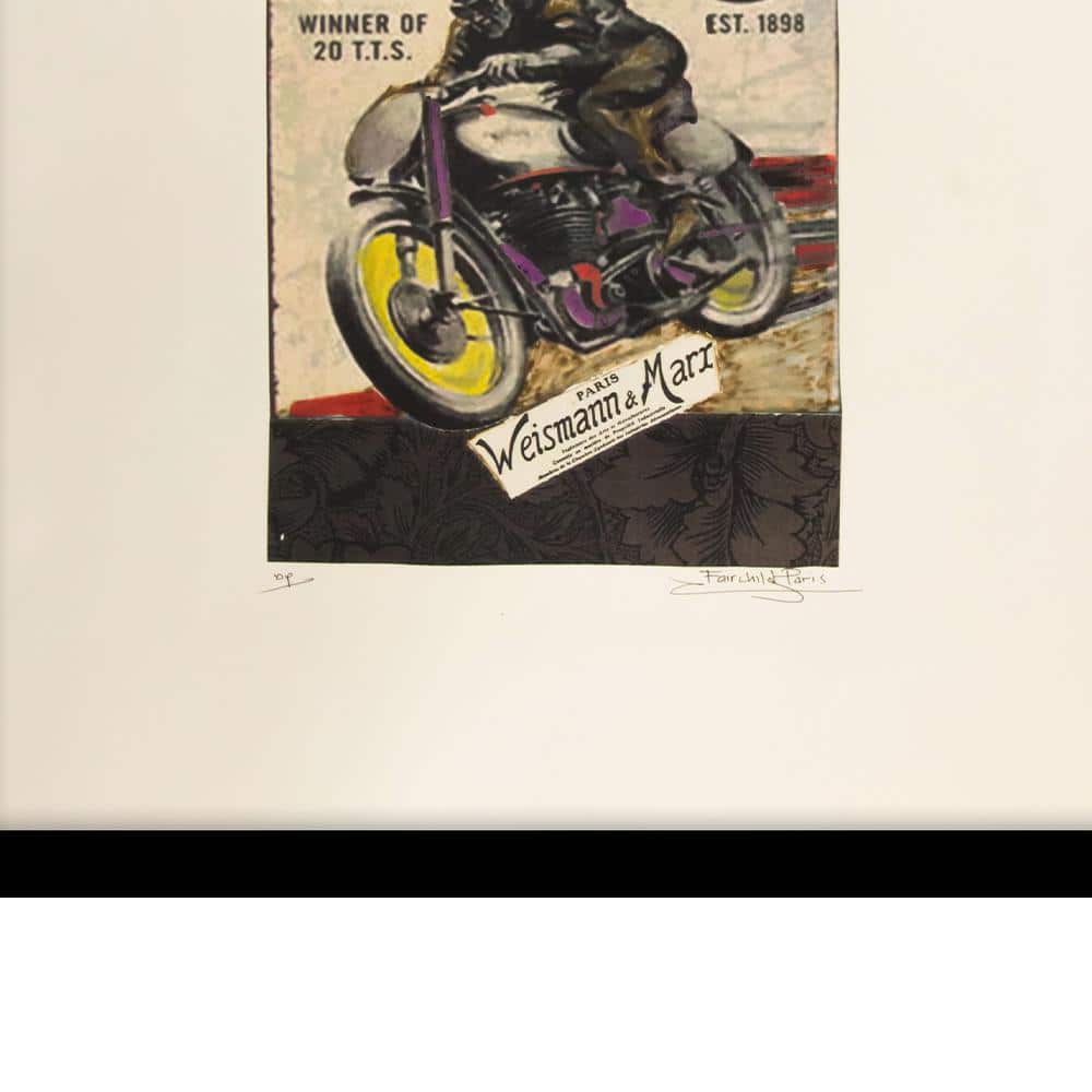Vintage Norton Motorcycles 14" x 18" Framed Print