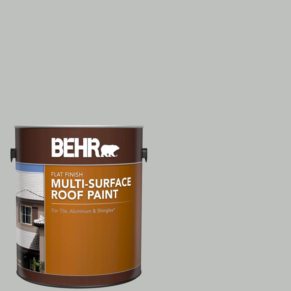 1 gal. #PFC-62 Pacific Fog Flat Multi-Surface Exterior Roof Paint