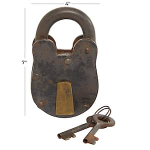 Bronze Metal Lock And Key