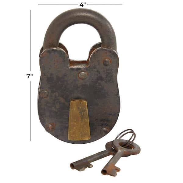 Bronze Metal Lock And Key