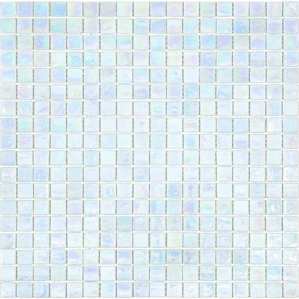 Apollo Tile Skosh 4" x 6" Glossy Honeydew Green Glass Mosaic Uniform