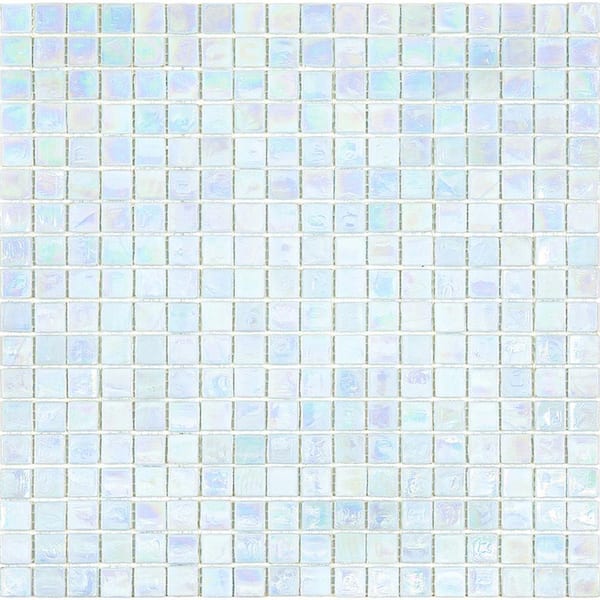 Apollo Tile Skosh 4" x 6" Glossy Honeydew Green Glass Mosaic Uniform square Wall and Floor Sample Tile 0.13 sq. ft./Piece (1-Pack)