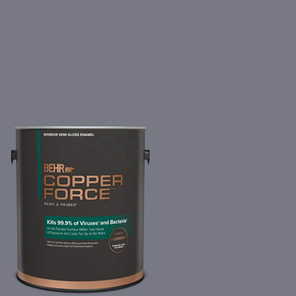 COPPER FORCE 1 gal. #N540-5 Infamous Semi-Gloss Enamel Virucidal and ...