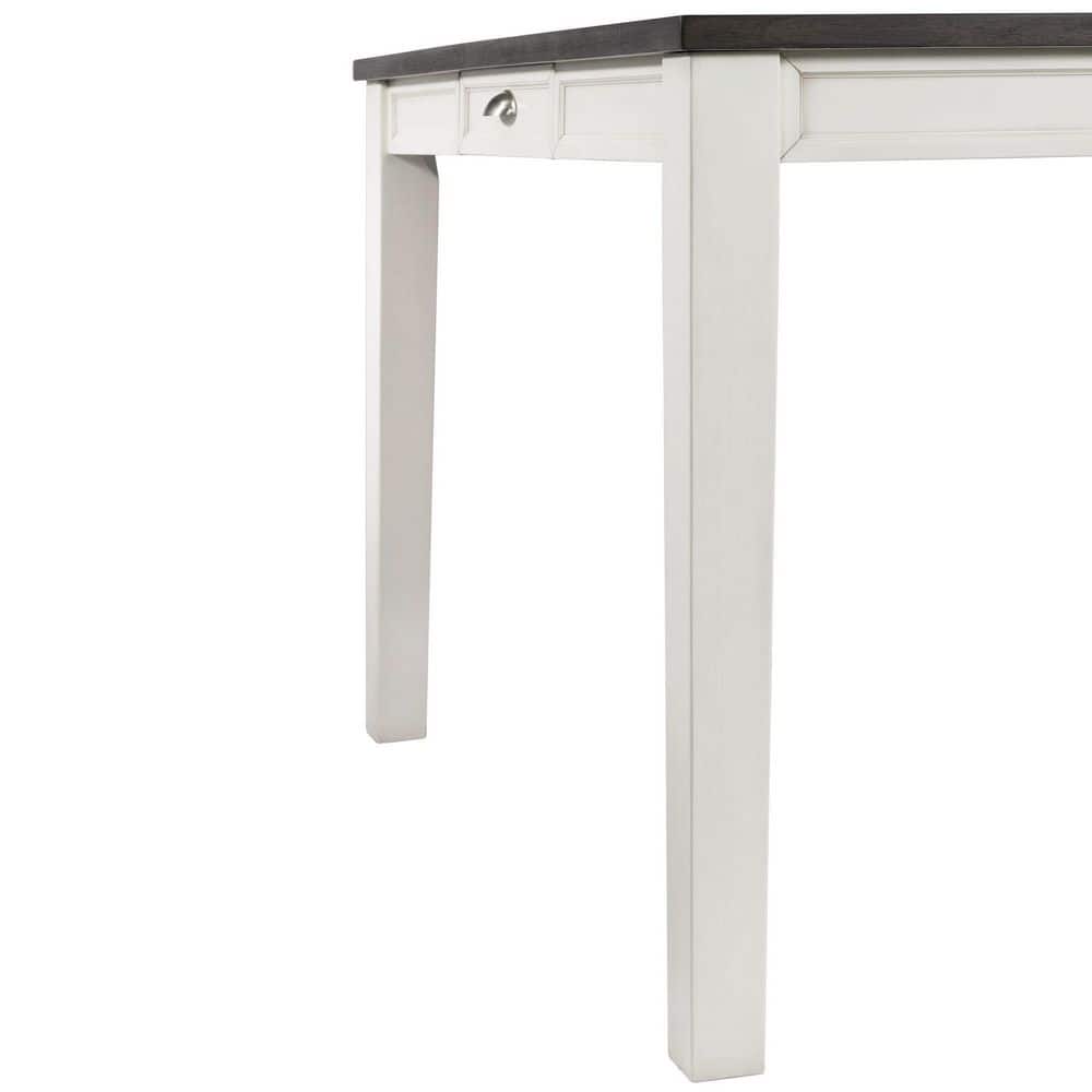 Cottage Charm Two-Tone Extendable Counter Height Dining Table
