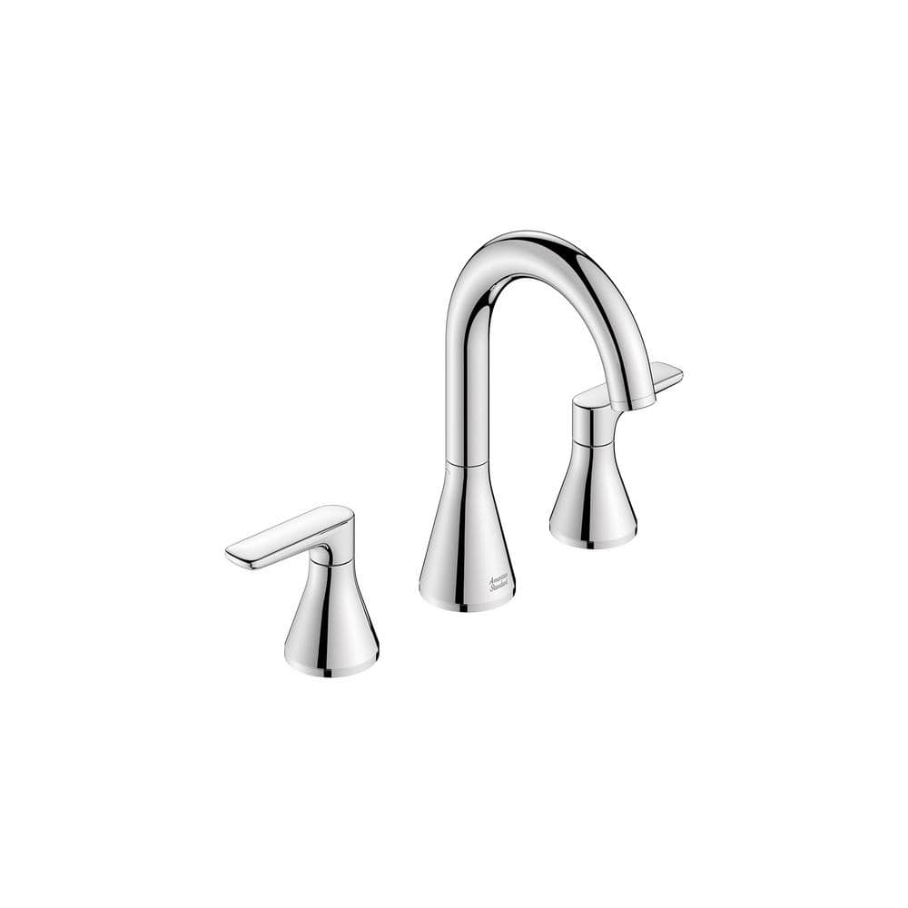 Chrome High-Arc Swivel Spout Widespread Bathroom Faucet