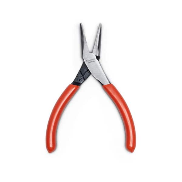 Crescent 5 in. Mini Bent Long Nose Pliers with Dipped Handles