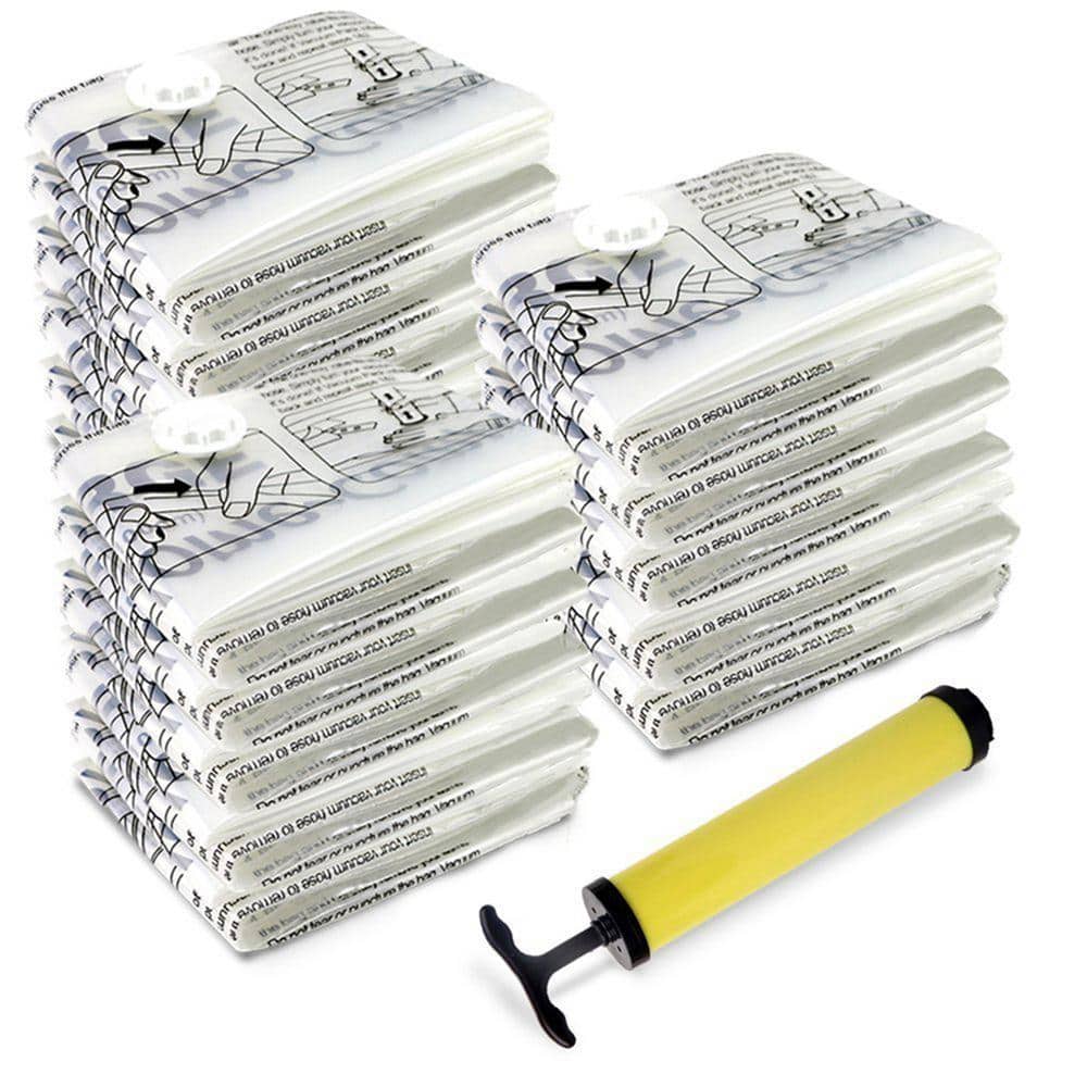 Honey Can Do Clear Vacuum Storage or Travel Bags (25-Pack)