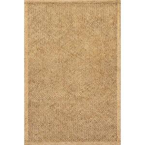 Willow Bordered Jute Natural 9 ft. x 12 ft. Indoor Area Rug