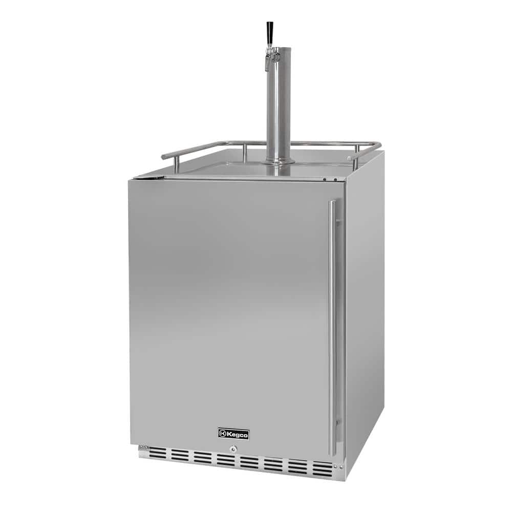 Kegco Digital Outdoor Undercounter Full Size Beer Keg Dispenser with X ...