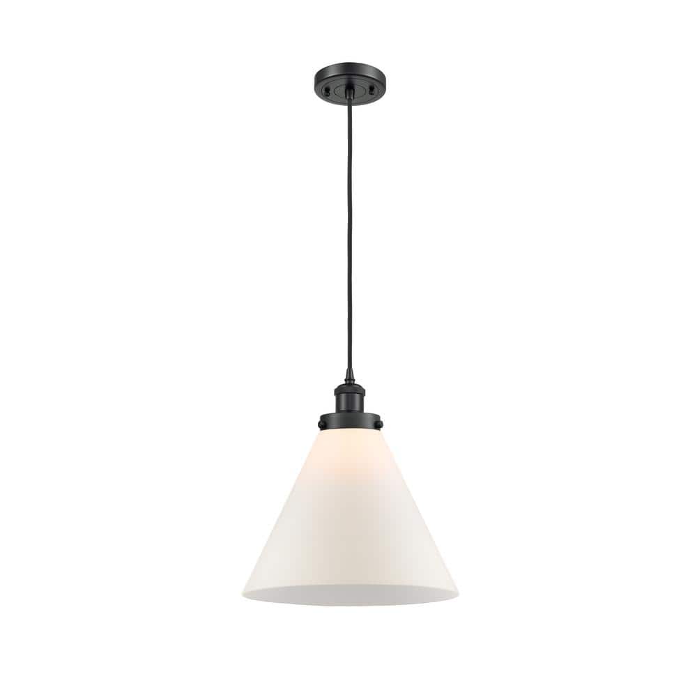 Ballston Urban 10" Matte Black Mini Pendant with Customizable Shades