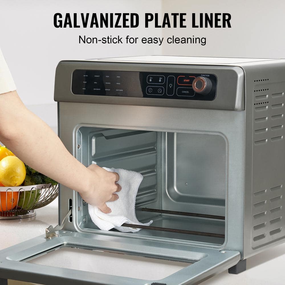 Stainless Steel 25L 12-in-1 Air Fryer Toaster Oven