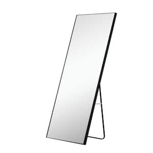 Freestanding Silver Easel Floor Mirror, Antique Finish, Boho Rhinestone  Accents