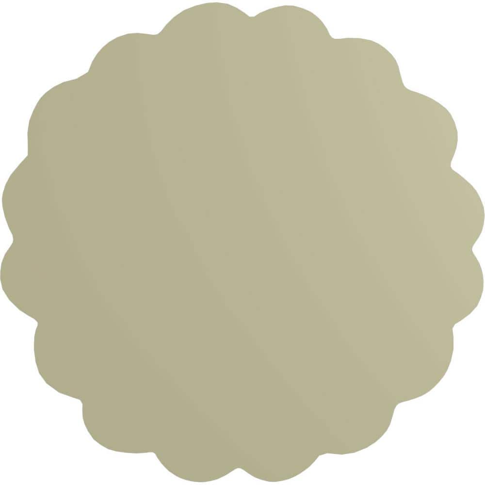 White Primed Polyurethane Floral Rosette Accent Piece