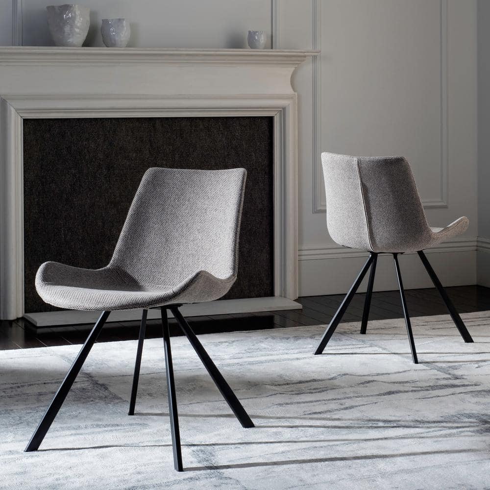 Terra Light Grey/Black Polyester Dining Chair (Set of 2) price history on PriceWatchPro