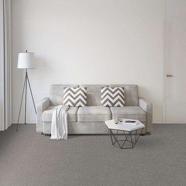 Serene Glory II-Peaceful Brown-55 oz. SD Polyester Texture Installed Carpet