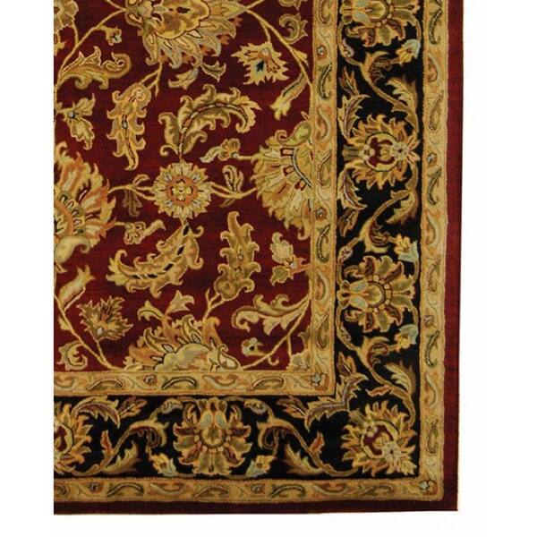 SAFAVIEH Heritage Red/Black 8 ft. x 11 ft. Border Area Rug - image 5