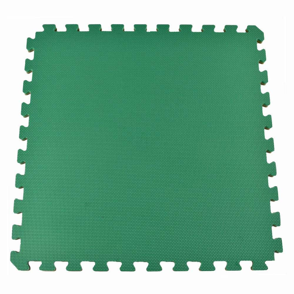 Meister X-Thick 1.5 Interlocking 10 Tiles Gym Floor Mat - Green