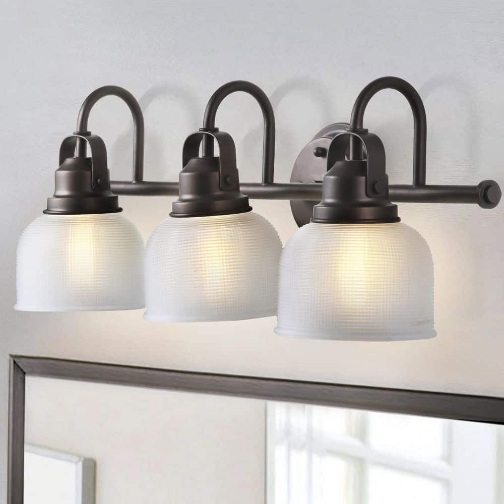 Virginia 25.25  3-light Metal/Glass LED Vanity Light  Oil Rubbed Bronze