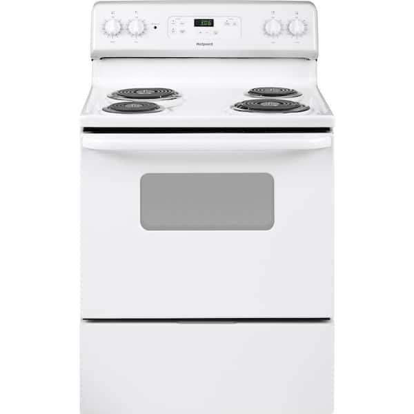 Frigidaire FEF450BW 40 Inch Freestanding Electric Range with Self-Cleaning  Primary Oven, Porcelain Burner Bowls & Towel-Bar Oven Door Handles: White