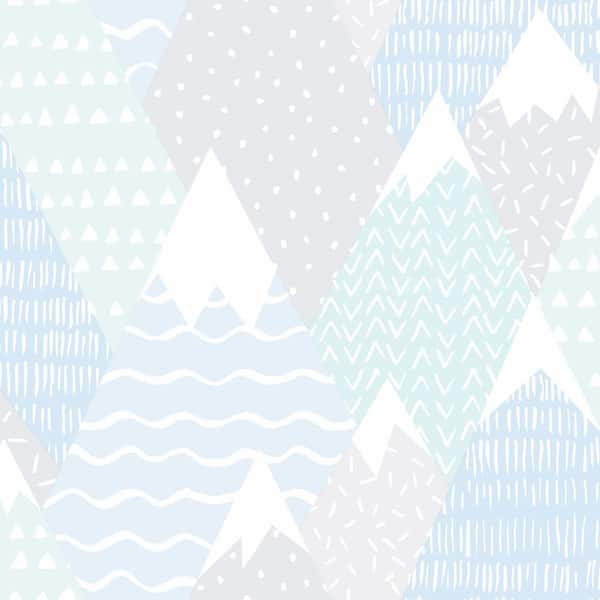 HOLDEN Scandi Mountains Teal Non-Pasted Wallpaper (Covers 56 sq. ft.)