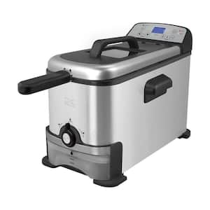 3.2 qt. Digital Deep Fryer with Oil Filtration in Stainless Steel