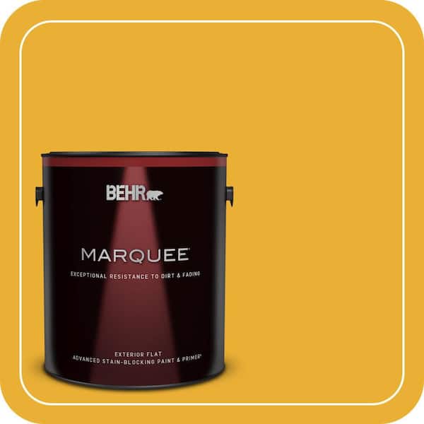 BEHR MARQUEE 1 gal. #P280-7 Midsummer Gold Flat Exterior Paint & Primer