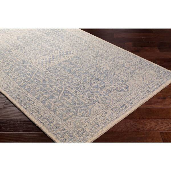 Turin Blue Oriental 9 ft. x 12 ft. Indoor Area Rug