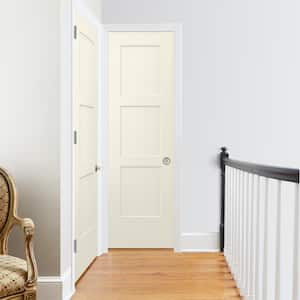 24 in. x 80 in. Birkdale Vanilla Paint Smooth Solid Core Molded Composite Interior Door Slab
