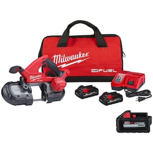 M18 FUEL 18-Volt Lithium-Ion Brushless Cordless Compact Bandsaw Kit with (2) 3.0 Ah & (1) 6.0 Ah High Output Batteries