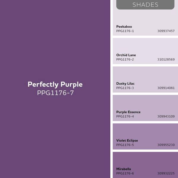 Glidden Premium 1 gal. PPG1176-7 Perfectly Purple Flat Exterior