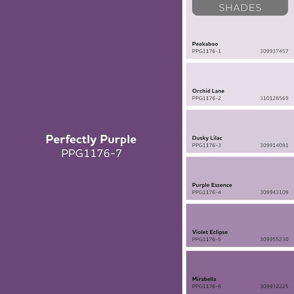 Glidden Premium 1 qt. PPG1176-7 Perfectly Purple Semi-Gloss