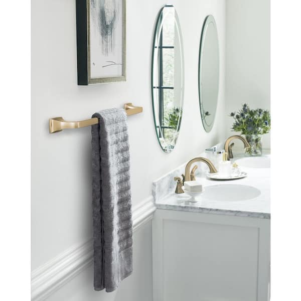 Highland Ridge 24 in. (610 mm) L Towel Bar in Champagne Bronze