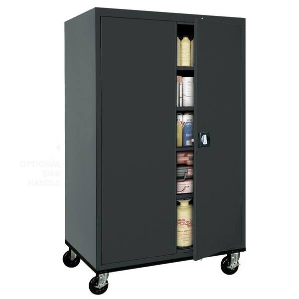 Black metal tall cabinet discount