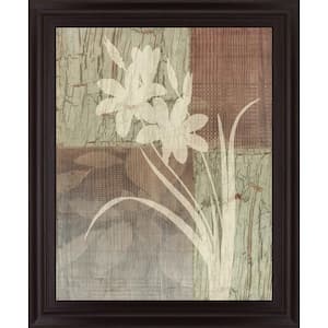 "Lily Silhouette" By Various Framed Print Nature Wall Art 28 in. x 34 in.