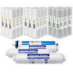 5-Stage Reverse Osmosis 3-Year Replacement Water Filter Pack Set with 100 GPD RO Membrane Cartridge, 10 in. x 2.5 in.