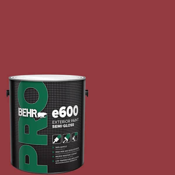 BEHR PRO 1 gal. #ECC-32-3 Cherry Tree Semi-Gloss Exterior Paint