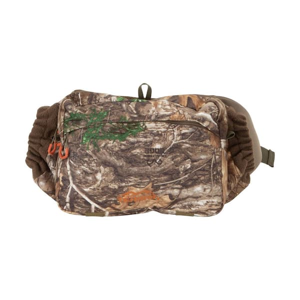 Terrain Tundra Waist Hunting Pack with Handwarmer, Olive and Realtree Edge