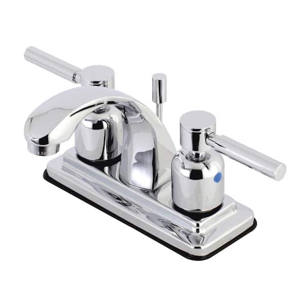 Kingston Brass KS4641DL Concord 4-Inch Centerset Lavatory Faucet with Concord Lever Handle Polished Chrome 