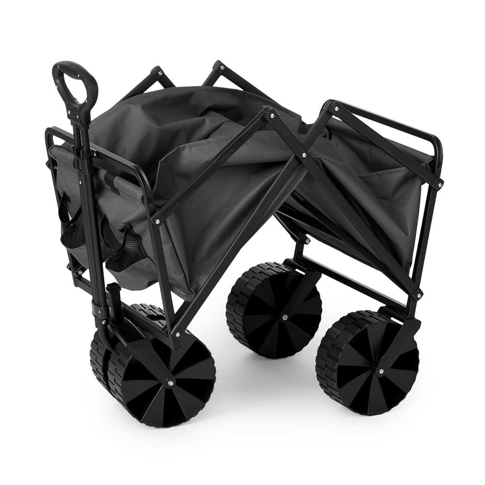 Gray Heavy Duty Steel Frame Collapsible Utility Wagon