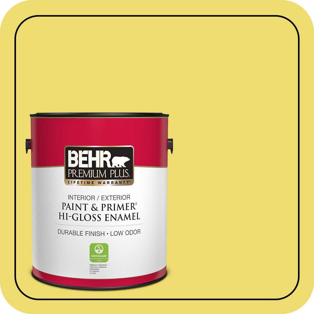 1 gal. #T15-15 Plastic Lime Hi-Gloss Enamel Interior/Exterior Paint & Primer price history on PriceWatchPro