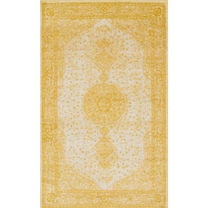 Bromley Midnight Yellow 7 ft. x 10 ft. Area Rug