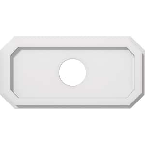 1 in. P X 16 in. W X 8 in. H X 3 in. ID Emerald Architectural Grade PVC Contemporary Ceiling Medallion