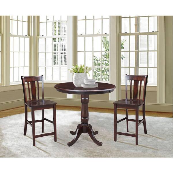 Extension Laurel Pedestal Table K15 36rxt, 36 X 48 Dining Table With Leaf